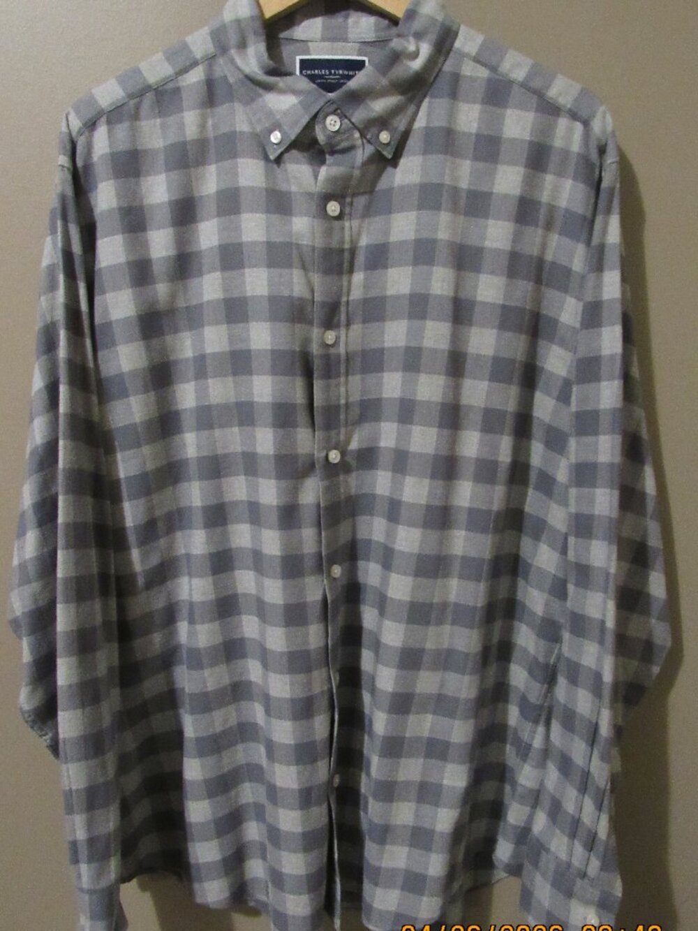 Charles Tyrwhitt Long-Sleeve Button-Down Casual Shirt - XL